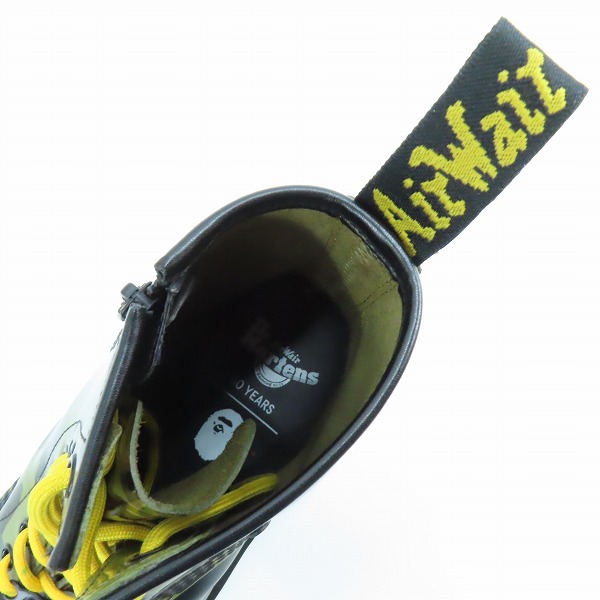 実際に弊社で買取させて頂いたDr.Martens × A BATHING APE/ドクターマーチン × エイプ 1460 BAPE CAMO ZIP 8HOLE BOOTS/25989271/UK7の画像 4枚目