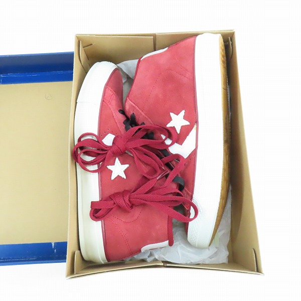 実際に弊社で買取させて頂いたCONVERSE/コンバース プロレザー ストリートスエード ミッド 1C528/26の画像 8枚目
