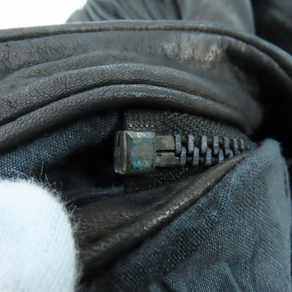 実際に弊社で買取させて頂いたMIHARA YASUHIRO/ミハラヤスヒロ ダブルライダースジャケット 31011268/Sの画像 8枚目