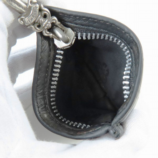 実際に弊社で買取させて頂いたCHROME HEARTS/クロムハーツ ダガージップ チェンジパース コインケース/小銭入れ ブラックの画像 3枚目