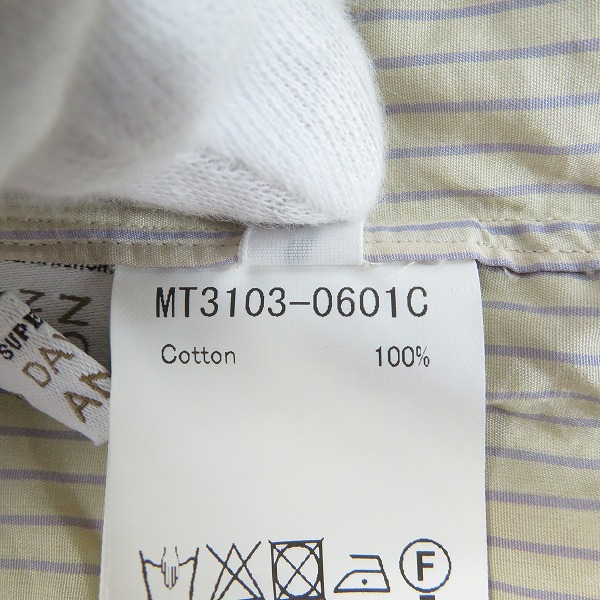 実際に弊社で買取させて頂いたMAATEE&SONS/マーティーアンドサンズ Elizabeth Regular Collar Shirts -MIX STRAIPE ストライプシャツ MT3103-0601C/1の画像 4枚目