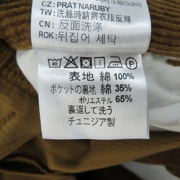 実際に弊社で買取させて頂いたCarhartt/カーハート SIMPLE PANT シンプルパンツ/コーデュロイパンツ I027217/30×32の画像 4枚目
