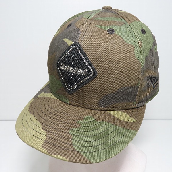 実際に弊社で買取させて頂いたF.C.R.B.×NEWERA/FCレアルブリストル×ニューエラ BRISTOL EMBLEM LOGO 6panel Cap キャップ カモフラ