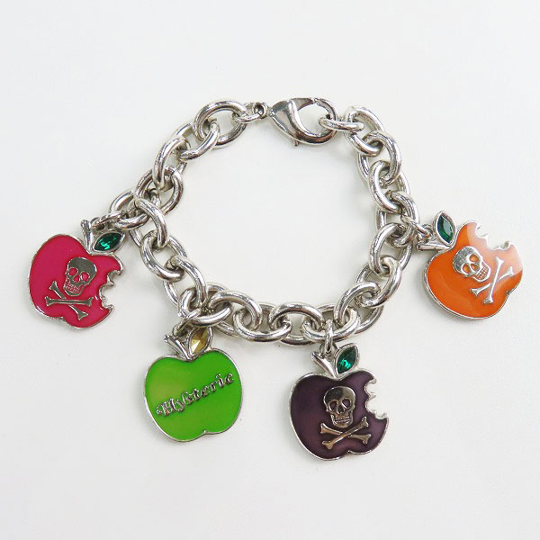 実際に弊社で買取させて頂いたHYSTERIC GLAMOUR/ヒステリックグラマー リンゴ スカル ブレスレットの画像 1枚目