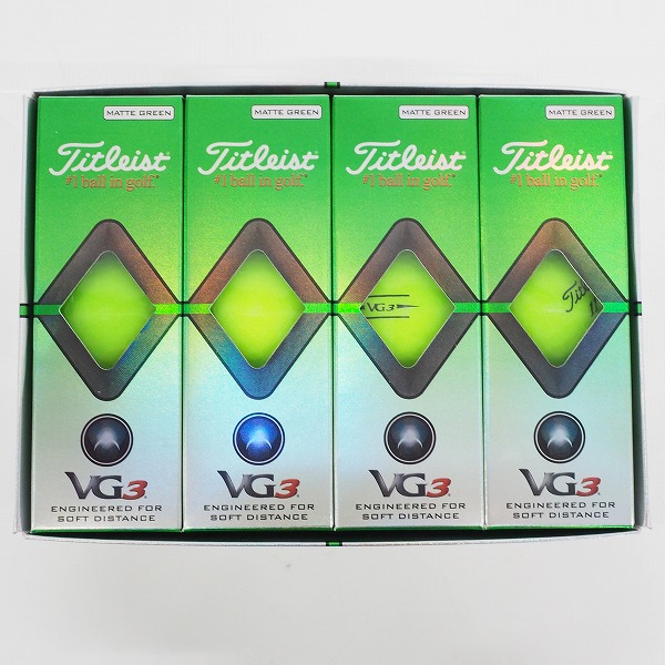 実際に弊社で買取させて頂いた【未使用】Titleist/タイトリスト VG3 ゴルフボール MATTE GREEN/マットグリーン 1ダース