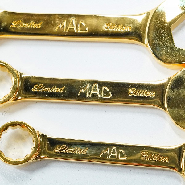 実際に弊社で買取させて頂いたMac Tools/マックツールズ 1993 Limited Edition 24K Gold Plated コンビネーションレンチ セットの画像 5枚目