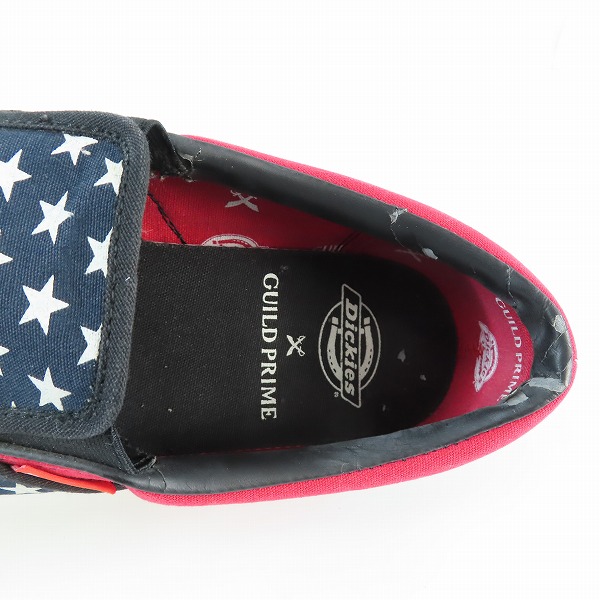 実際に弊社で買取させて頂いた【難有】GUILD PRIME×Dickies/ギルドプライム×ディッキーズ スリッポン Sonora/27の画像 4枚目