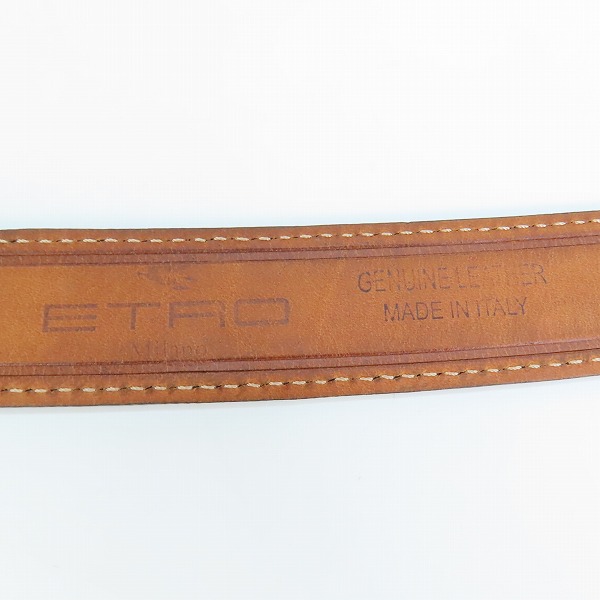 実際に弊社で買取させて頂いたETRO/エトロ ペイズリー柄/総柄 レザーベルト 42/105の画像 3枚目