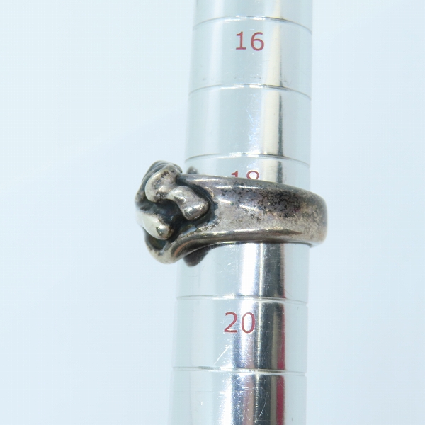 実際に弊社で買取させて頂いたBloodyMary/ブラッディマリー ボーン デザイン リング 2003年 クリスマス限定 18.5-19号の画像 8枚目