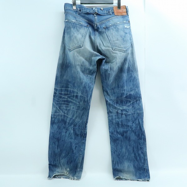 実際に弊社で買取させて頂いたLevi's/リーバイス 501XX シンチバック/レインフォードカスタム リペア加工 デニム 33501-0010/W34L36の画像 1枚目