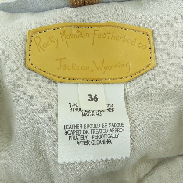 実際に弊社で買取させて頂いたRockyMountainFeatherBed × HTC × nanouniverse Christy VEST ダウンベスト 450-462-83/36の画像 2枚目