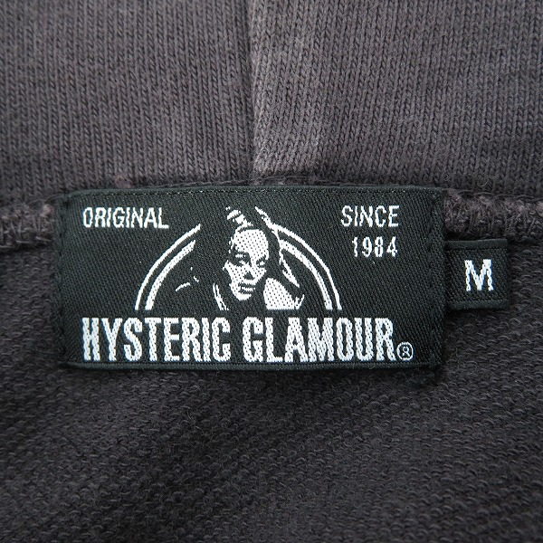 実際に弊社で買取させて頂いたHYSTERIC GLAMOUR/ヒステリックグラマー THRILLS AND CHILLS ガールプリント パーカー 02183CF10/Mの画像 2枚目