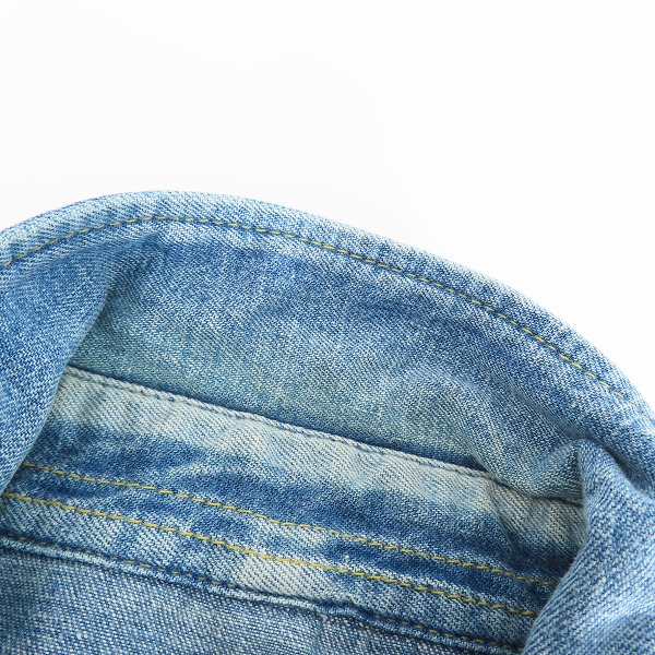 実際に弊社で買取させて頂いたLee × mastermind JAPAN/リー × マスターマインド 袖スカル刺繍/スカルボタン ウエスタンシャツ 95882/Lの画像 8枚目