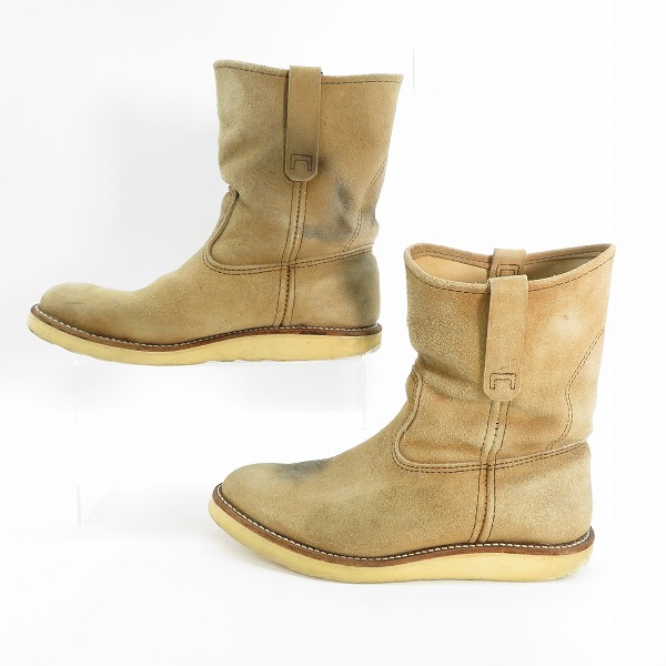 実際に弊社で買取させて頂いたRED WING/レッドウィング 羽タグ スエード PECOS/ペコスブーツ 8168/9Eの画像 3枚目