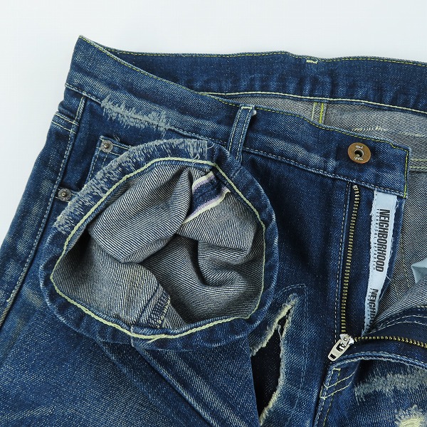 実際に弊社で買取させて頂いたNEIGHBORHOOD/ネイバーフッド デニムパンツ DCNH-PT-11/Sの画像 2枚目