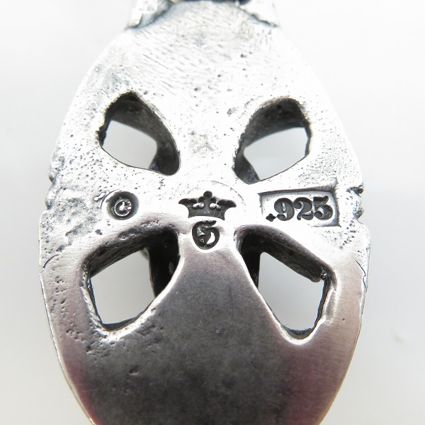 実際に弊社で買取させて頂いたGABORATORY/ガボラトリー/ガボール Skull on Cross oval Pendant/スカルオンクロスオーバルペンダントトップの画像 7枚目