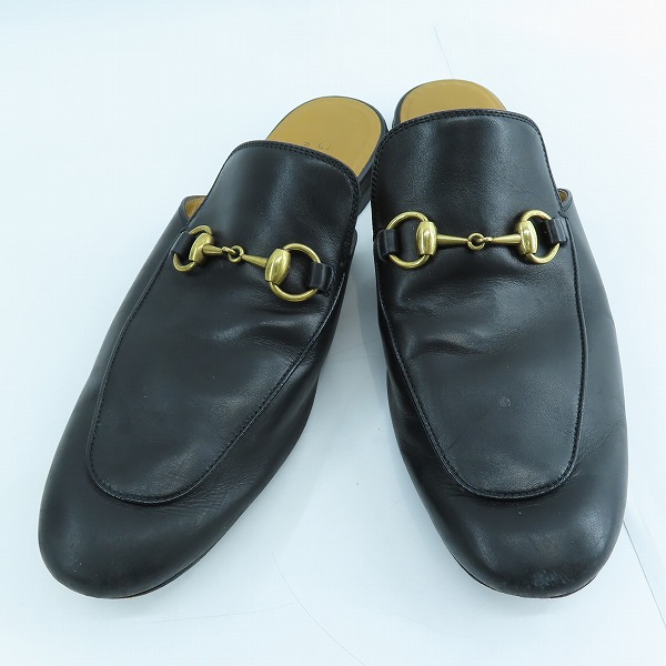 実際に弊社で買取させて頂いたGUCCI/グッチ ホースビット レザー スリッパ 426219/7