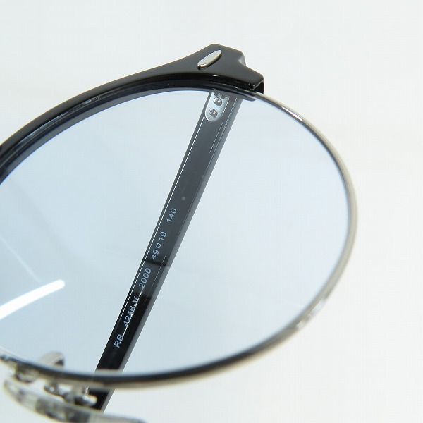 実際に弊社で買取させて頂いたRay-Ban/レイバン CLUBROUND/クラブラウンド  メガネフレーム/アイウェア RB4246-V 2000の画像 8枚目