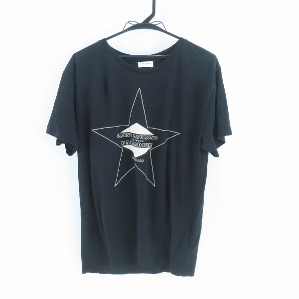 実際に弊社で買取させて頂いた【JPタグ】SAINT LAURENT PARIS/サンローランパリ 16AW パラディウムスタープリントTシャツ 443420 YB1BH/L