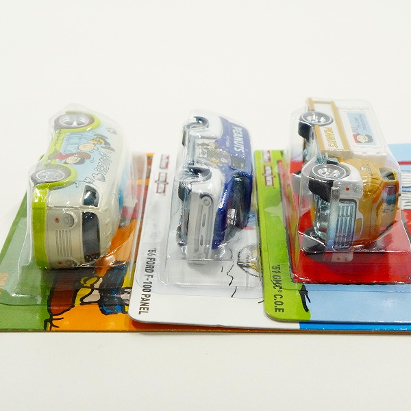 実際に弊社で買取させて頂いた【未開封】Hot Wheels/ホットウィール PEANUTS スヌーピー '64 GMC PANEL/QUICK D-LIVERY/CONVOY CUSTOM 他 ミニカー 6点セットの画像 6枚目