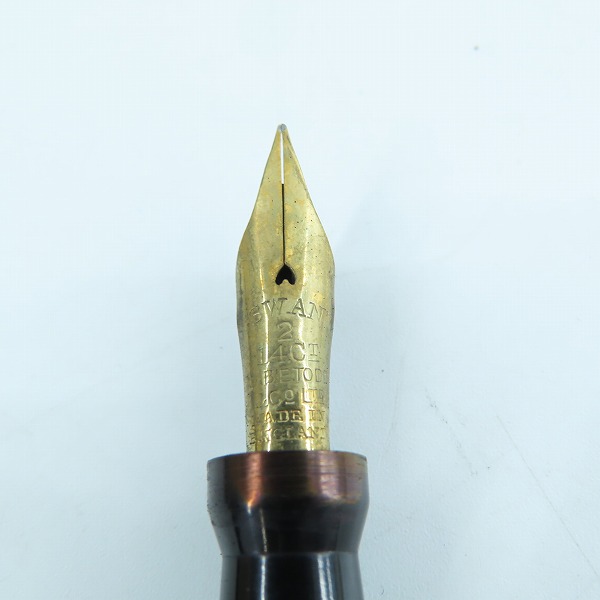 実際に弊社で買取させて頂いたMABIE-TODD SWAN/マービートッドスワン ペン先刻印 14CT ビンテージ 万年筆の画像 1枚目