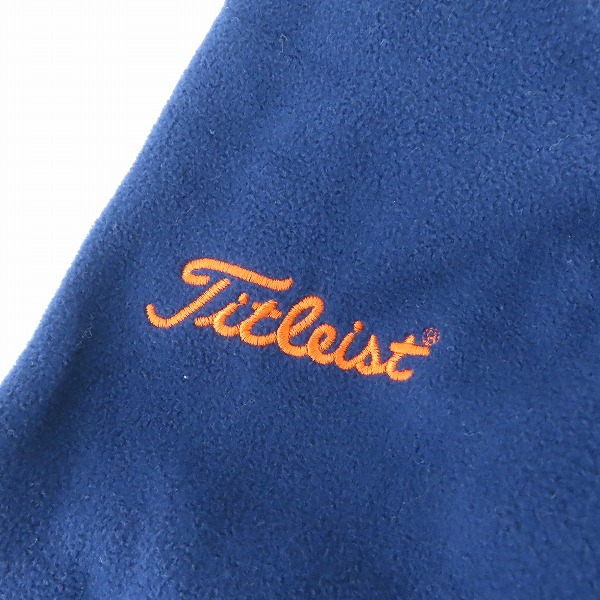 実際に弊社で買取させて頂いたPOLO GOLF×Titleist/ポロゴルフ×タイトリスト 胸刺繍 フリースジャケット ネイビー XLの画像 5枚目