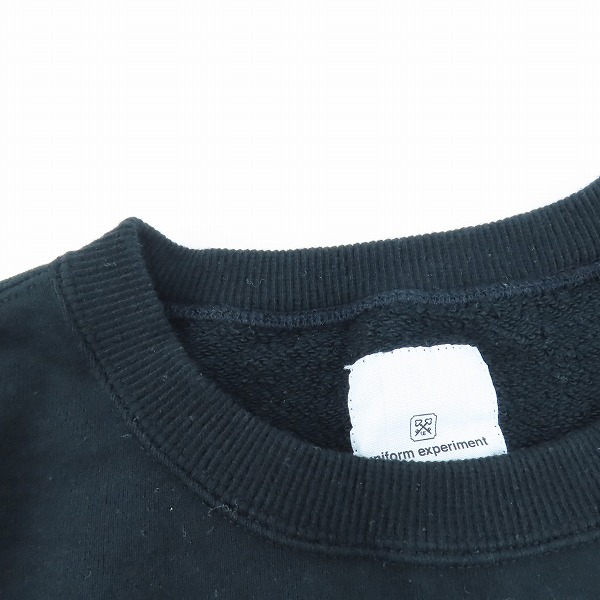実際に弊社で買取させて頂いた uniform experiment/ユニフォームエクスペリメント 21SS ASGER JORN MEMOIRES CREWNECK SWEAT トレーナー UE-210092/1の画像 5枚目
