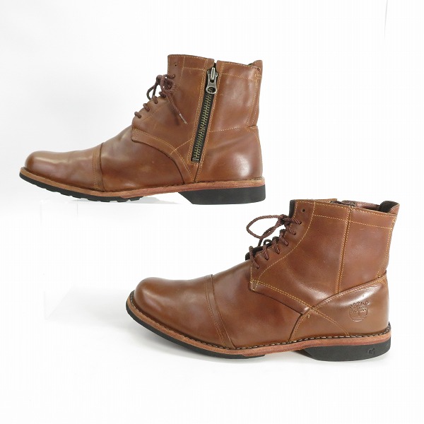 実際に弊社で買取させて頂いたTimberland/ティンバーランド サイドジップ レザーブーツ 19558/8Wの画像 3枚目