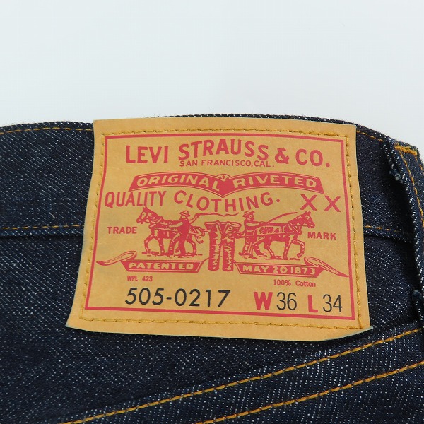 実際に弊社で買取させて頂いたLEVIS VINTAGE CLOTHING/LVC/リーバイスビンテージ クロージング 1967年モデル デニムパンツ 67505-0130/W36L34の画像 5枚目