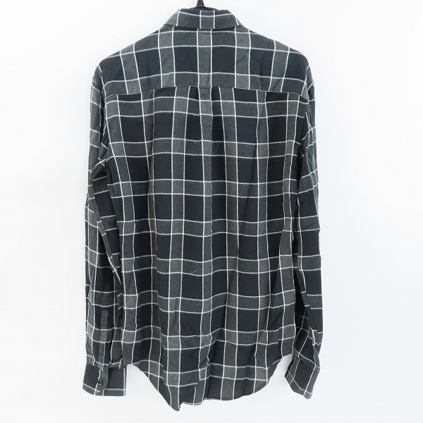 実際に弊社で買取させて頂いた【JPタグ】SAINT LAURENT PARIS/サンローランパリ ダメージ加工グラデーションチェック長袖シャツ 411620 Y527L/37 14-1/2の画像 1枚目