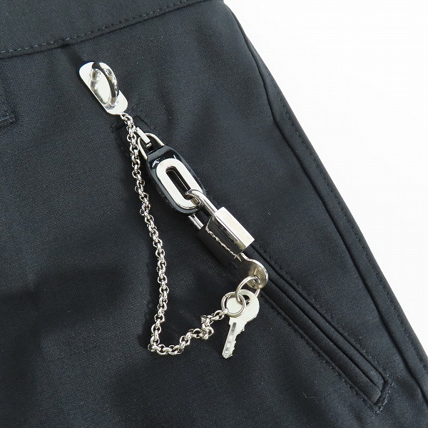 実際に弊社で買取させて頂いたDOLCE&GABBANA/ドルチェ&ガッバーナ チェーン/カデナ/鍵付き スラックス パンツ F3FWET FUBAJ/40の画像 8枚目