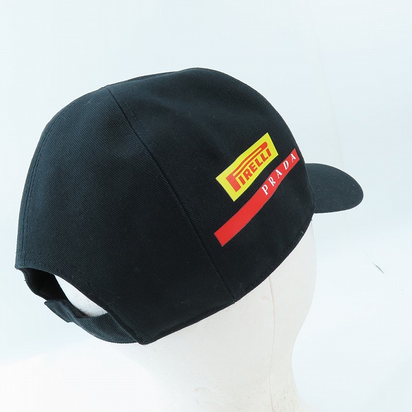 実際に弊社で買取させて頂いたPRADA/プラダ LUNA ROSSA/ルナロッサ ベースボールキャップ/帽子 XXSの画像 2枚目