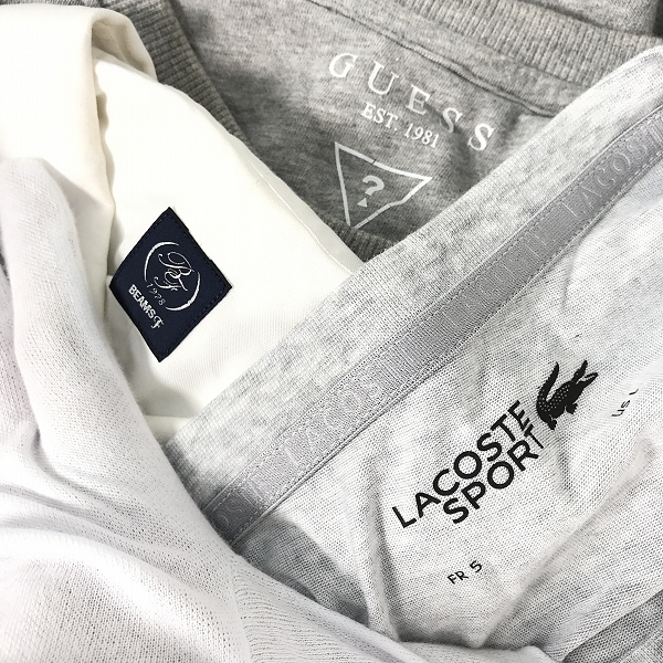 実際に弊社で買取させて頂いた【おまとめ】ゲス/ビームス/ラコステ 等 スエット/白シャツ/Tシャツ/ 他の画像 1枚目