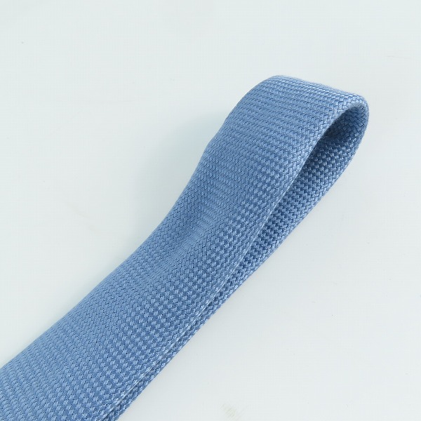 実際に弊社で買取させて頂いたHERMES/エルメス ブルー シルク  ネクタイの画像 7枚目