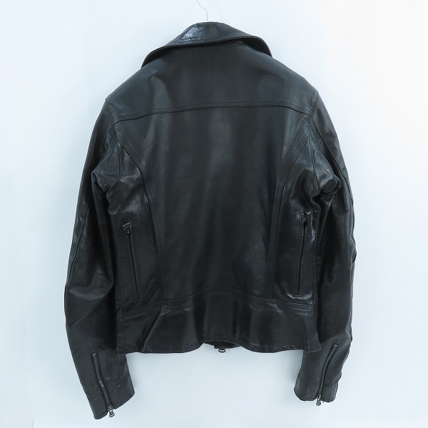 実際に弊社で買取させて頂いたYohji Yamamoto×ISAMU KATAYAMA BACKLASH 19SS ジャパンホース ダブルライダースジャケット HH-Y99-716/2の画像 1枚目