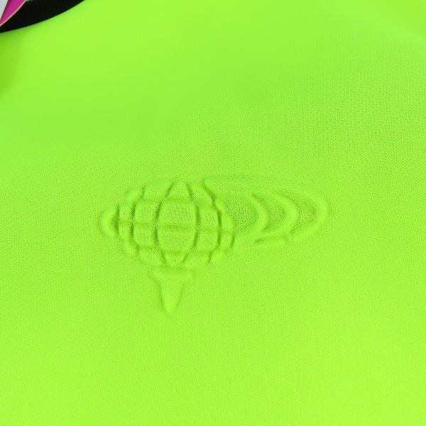 実際に弊社で買取させて頂いたBEAMS GOLF ORANGE LABEL/ビームスゴルフオレンジレーベル 襟ロゴ 裏フリースプルオーバーシャツ 82-13-0014-444/XLの画像 3枚目