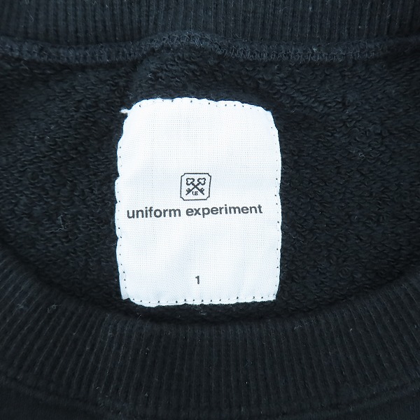 実際に弊社で買取させて頂いた uniform experiment/ユニフォームエクスペリメント 21SS ASGER JORN MEMOIRES CREWNECK SWEAT トレーナー UE-210092/1の画像 2枚目
