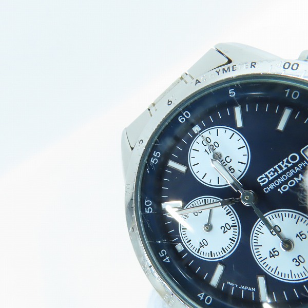 実際に弊社で買取させて頂いたSEIKO/セイコー クロノグラフ 腕時計/ウォッチ 7T92-0DW0【動作未確認】の画像 5枚目