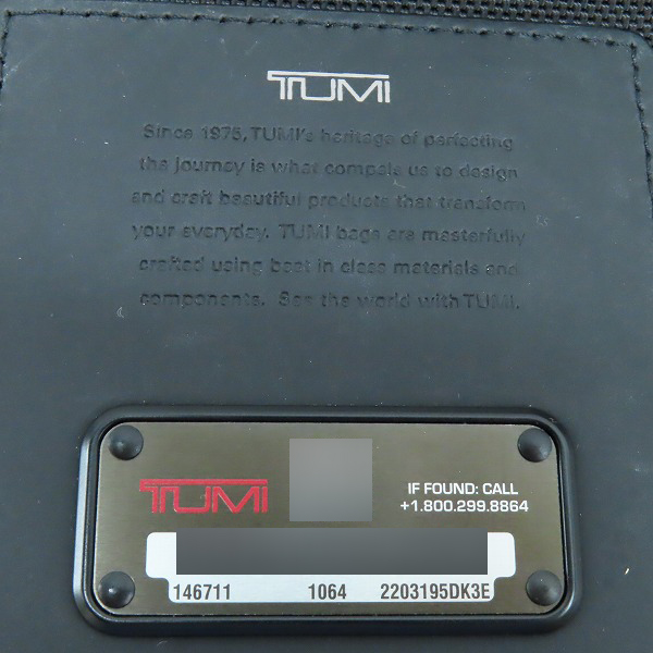 実際に弊社で買取させて頂いたTUMI/トゥミ UNITED ARROWS green label relaxing 別注 2WAY トートバッグ/ショルダーバッグ 2203195DK3Eの画像 4枚目