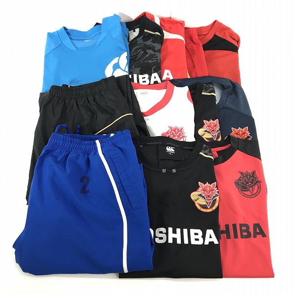 実際に弊社で買取させて頂いた【おまとめ】CANTERBURY/カンタベリー BRAVE LUPUS/東芝ブレイブルーパス 練習着/ジャージ  ラグビー
