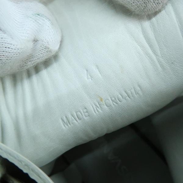 実際に弊社で買取させて頂いたKRISVANASSCHE/クリスヴァンアッシュ ベルクロ ハイカットスニーカー/41の画像 5枚目