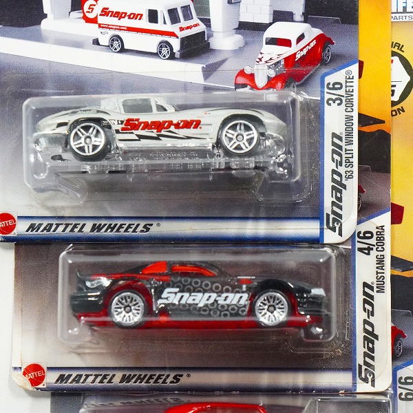実際に弊社で買取させて頂いた【未開封】Hot Wheels/ホットウィール Snap-On MUSTANG COBRA/PLYMOUTH ROADRUNNER/'63 SPLIT WINDOW CORVETTE 3点セットの画像 3枚目