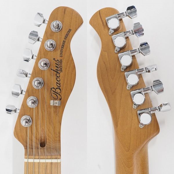 実際に弊社で買取させて頂いた★Bacchus/バッカス UNIVERSE SERIES BTE-2-RSM/M 3TS テレキャスターType エレキギター ソフトケース付の画像 3枚目