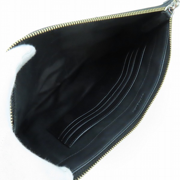 実際に弊社で買取させて頂いたBURBERRYS/バーバリー グラフィティ ロゴ チェック レザー 総柄 クラッチバッグ/セカンドバッグの画像 3枚目