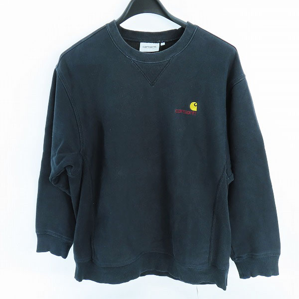 実際に弊社で買取させて頂いたCarhartt/カーハート ロゴクルーネックスウェット トレーナー ブラック Ｌ