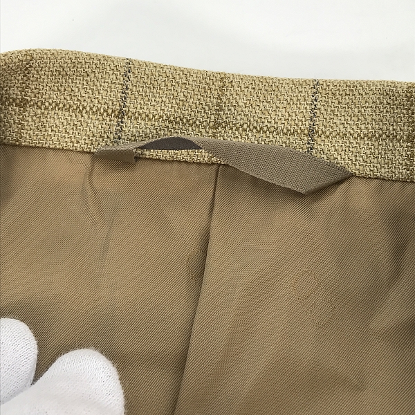 実際に弊社で買取させて頂いたChristian Dior/クリスチャンディオール シルク/ウール チェック柄 テーラードジャケット/Lの画像 5枚目