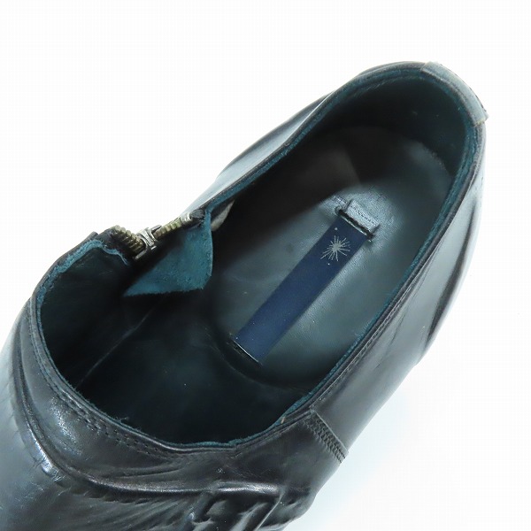 実際に弊社で買取させて頂いたMaison MIHARA YASUHIRO/ミハラヤスヒロ 炙り出し ダブルモンクストラップ サイドジップシューズ 23230303/26.5の画像 4枚目