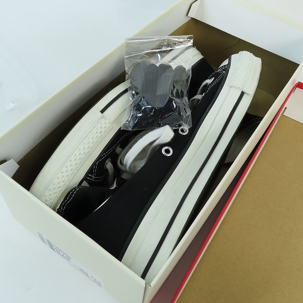 実際に弊社で買取させて頂いたCONVERSE/コンバース Made in JAPAN/日本製 CANVAS AS J HI オールスター ブラック/US8.5の画像 8枚目