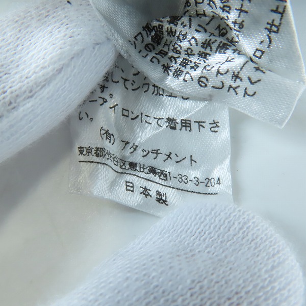 実際に弊社で買取させて頂いた【未使用】ATTACHMENT/アタッチメント クラッシュCo/Siキャンバスブロックチェックシャツ AS21-276/2の画像 7枚目