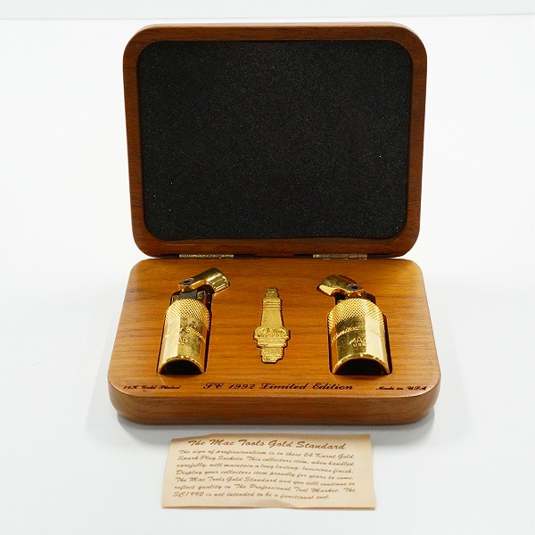 実際に弊社で買取させて頂いたMac Tools/マックツールズ 1992 Limited Edition 24k Gold Plated Spark Plug Socket Set スパークプラグソケット セットの画像 1枚目